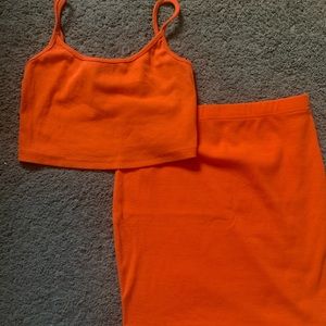 2pcs Skirt and Tank Top